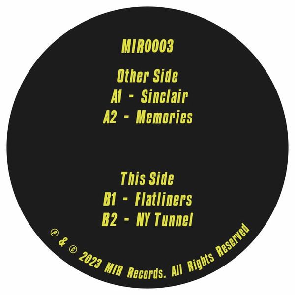 Mike Inzinger - Eyes Wide Shut | MIR Records (MIR0003)