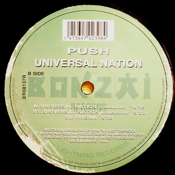 Push - Universal Nation | Bonzai Records (BR98137R) - 2