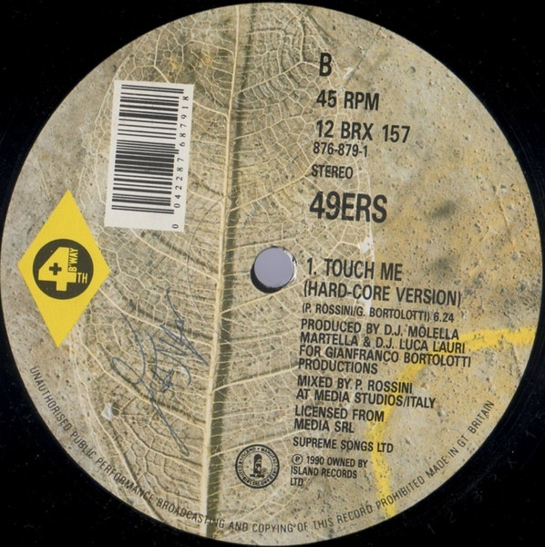 49ers - Touch Me (Hard Core Remix) | 4th & Broadway (12 BRX 157) - 4 49ers - Touch Me (Hard Core Remix) | 4th & Broadway (12 BRX 157) - 4