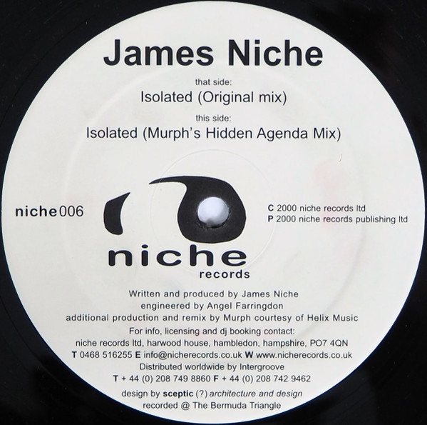 James Niche - Isolated | Niche Records (niche 006) - 3