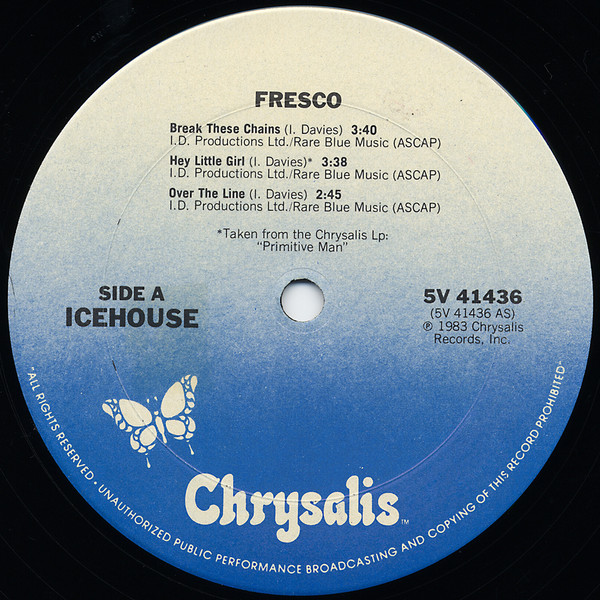 Icehouse - Fresco | Chrysalis (5V 41436) - 3