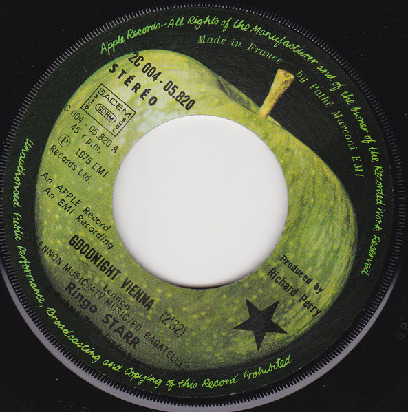 Ringo Starr - Goodnight Vienna | Apple Records (2C 004-05820) - 3
