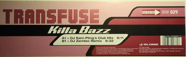 Transfuse - Killa Bazz | One Way Records (OW029) - 2