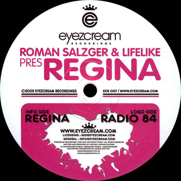 Roman Salzger & Lifelike - Regina | Eyezcream Recordings (ECR 007)