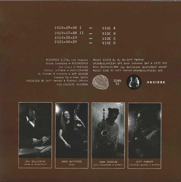 Jeff Parker , Josh Johnson , Anna Butterss , Jay Bellerose - Mondays At The Enfield Tennis Academy | Aguirre Records (ZORN93) - 2