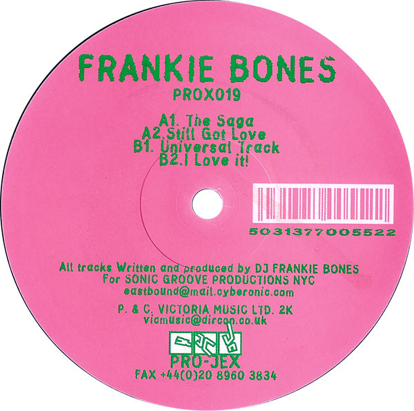 Frankie Bones - The Saga EP | Pro-Jex (PROX019)