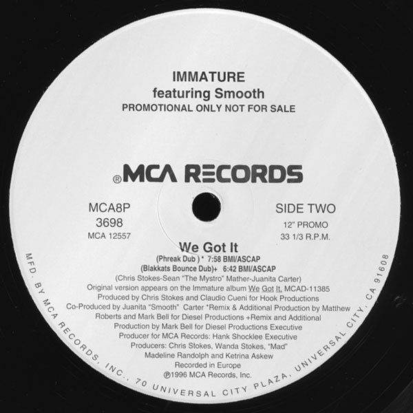 Immature - We Got It | MCA Records (MCA-8P-3698)