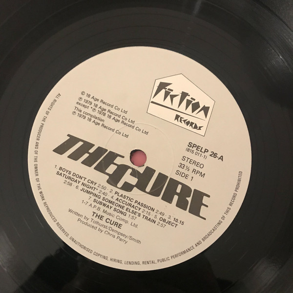 The Cure - Boys Don't Cry | Fiction Records (SPELP 26) - 3