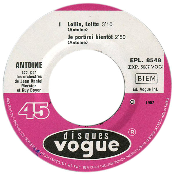 Antoine - Madame Laure Messenger, Claude, Jeremie Et L'existence De Dieu | Disques Vogue (EPL. 8548) - 3