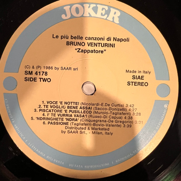 Bruno Venturini - Zappatore | International Joker Production (SM 4178) - 4