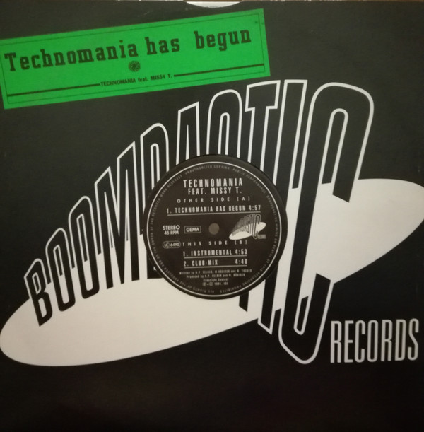 Technomania  &  Missy T. - Technomania Has Begun | Boombastic Records (0011)