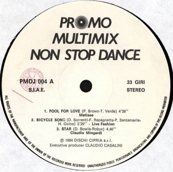 Various - Promo Multimix Non Stop Dance | S.P.Q.R. (PMDJ 004)