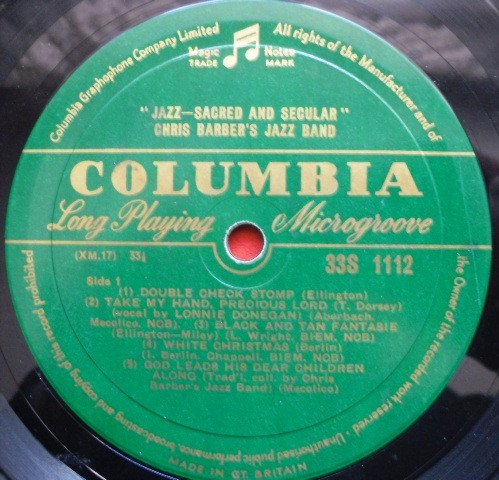 Chris Barber's Jazz Band - Jazz Sacred And Secular | Columbia (33S 1112) - 3