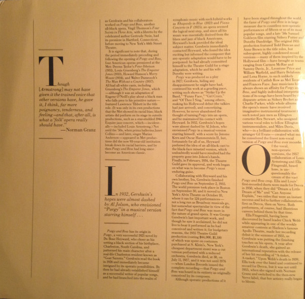 Ella Fitzgerald And Louis Armstrong - Porgy And Bess | Verve Records (2632 052) - 2