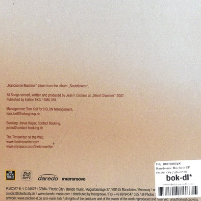 The Timewriter - Handsome Machine E.P. | Plastic City (plax057-6) - 3