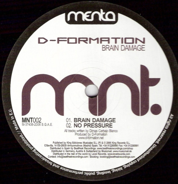 D-Formation - Brain Damage | Menta (MNT002) - main