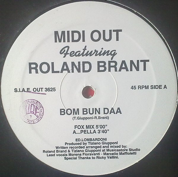 Midi Out Featuring Roland Brant - Bom Bun Daa | Out (OUT 3625)