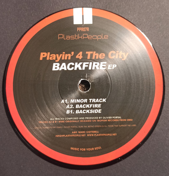 Playin' 4 The City - Backfire EP | Plastik People Recordings (PPR07R)
