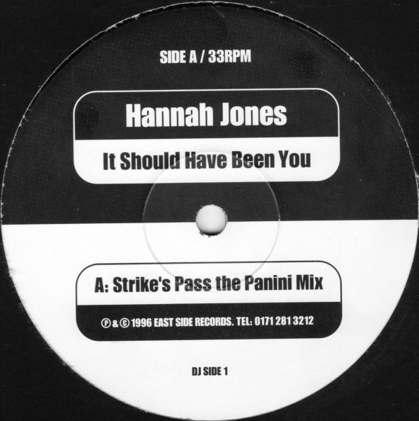 Hannah Jones - It Should Have Been You | East Side Records (DJ SIDE 1) - main