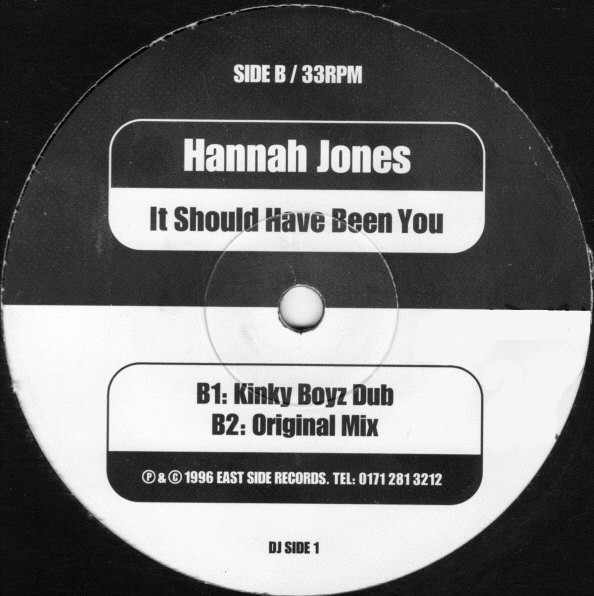 Hannah Jones - It Should Have Been You | East Side Records (DJ SIDE 1) - 2