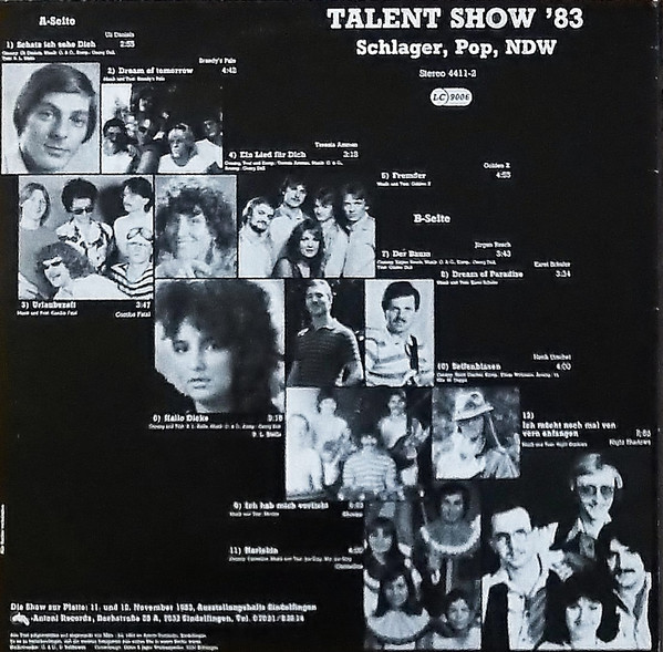 Various - Talent Show '83 - Schlager, Pop, NDW | Antoni Records (4411-2) - 2
