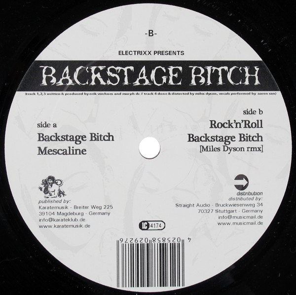 Electrixx - Backstage Bitch | KarateMusik (KarateMusik021) - 2