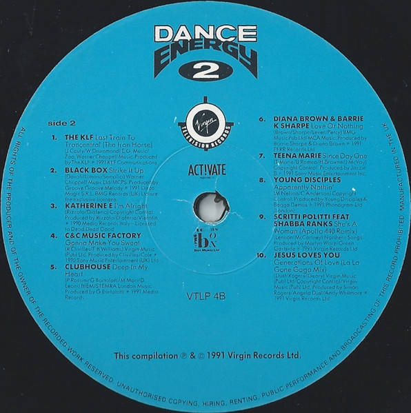 Various - Dance Energy 2 | Virgin Television Records (VTLP4) - 4
