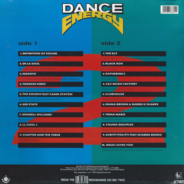 Various - Dance Energy 2 | Virgin Television Records (VTLP4) - 2