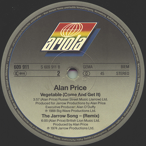 Alan Price - Changes | Ariola (609 911) - 3