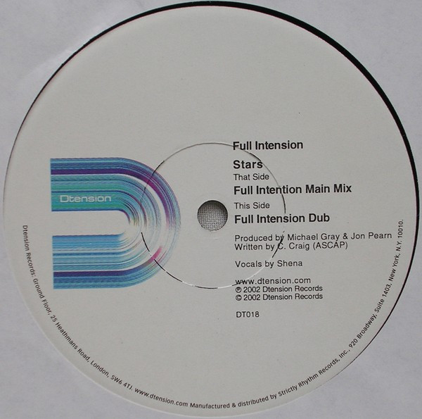 Full Intention - Stars | Dtension (DT 018) - 3