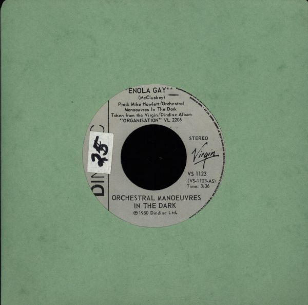 Orchestral Manoeuvres In The Dark - Enola Gay | Dindisc (VS 1123) - 2