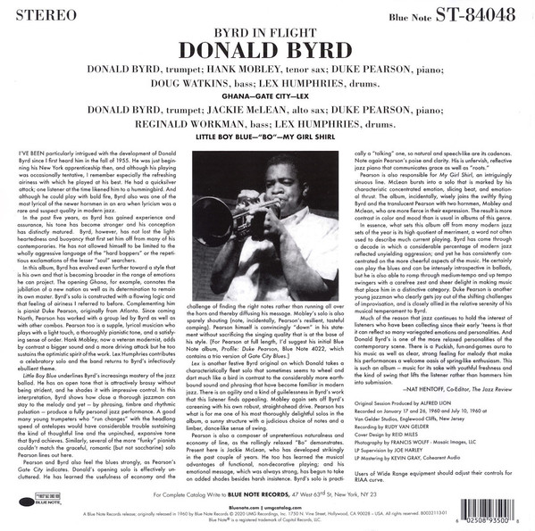 Donald Byrd - Byrd In Flight | Blue Note (B0032113-01) - 4