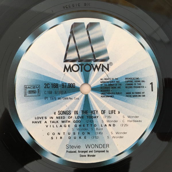 Stevie Wonder - Songs In The Key Of Life | Motown (2 C168-97900/1) - 5