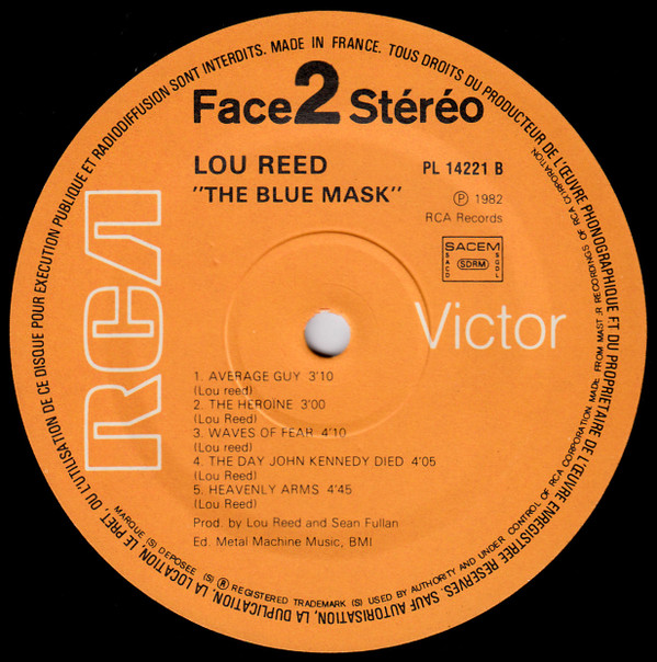 Lou Reed - The Blue Mask | RCA (PL 14221) - 2
