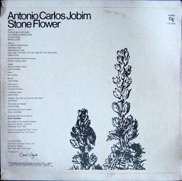 Antonio Carlos Jobim - Stone Flower | CTI Records (CTI 6002) - 2