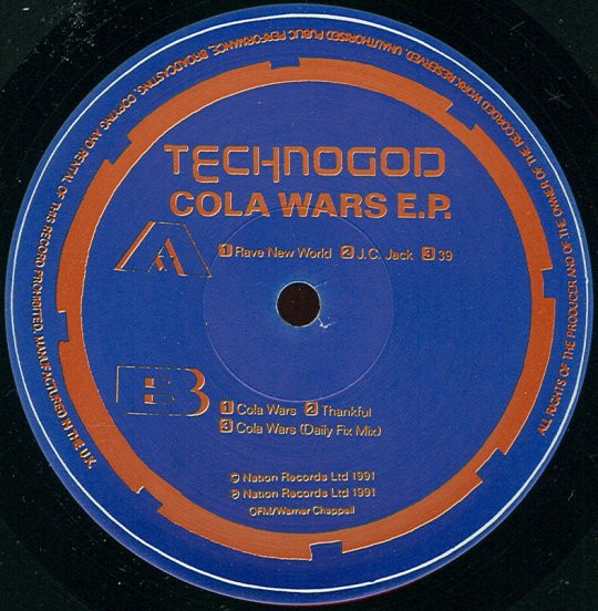 Technogod - Cola Wars E.P. | Nation Records (NR009) - 3 Technogod - Cola Wars E.P. | Nation Records (NR009) - 3