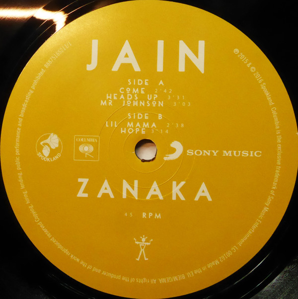Jain - Zanaka | Columbia (88875165211) - 3