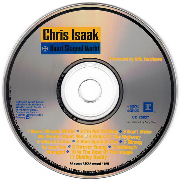 Chris Isaak - Heart Shaped World | Reprise Records (CD 25837) - 3