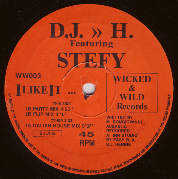 DJ H. Feat. Stefy - I Like It | Wicked & Wild Records (WW003) - main