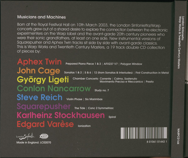 London Sinfonietta - Warp Works & Twentieth Century Masters | Warp Records (WARPCD144) - 2