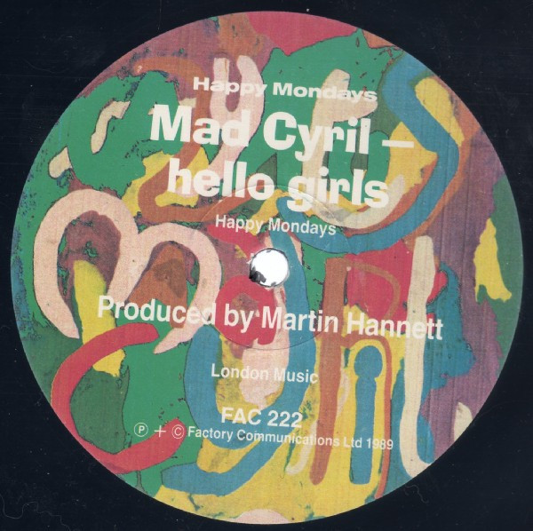 Happy Mondays And Karl Denver - Lazyitis / Mad Cyril | Factory (FAC 222) - 3 Happy Mondays And Karl Denver - Lazyitis / Mad Cyril | Factory (FAC 222) - 3