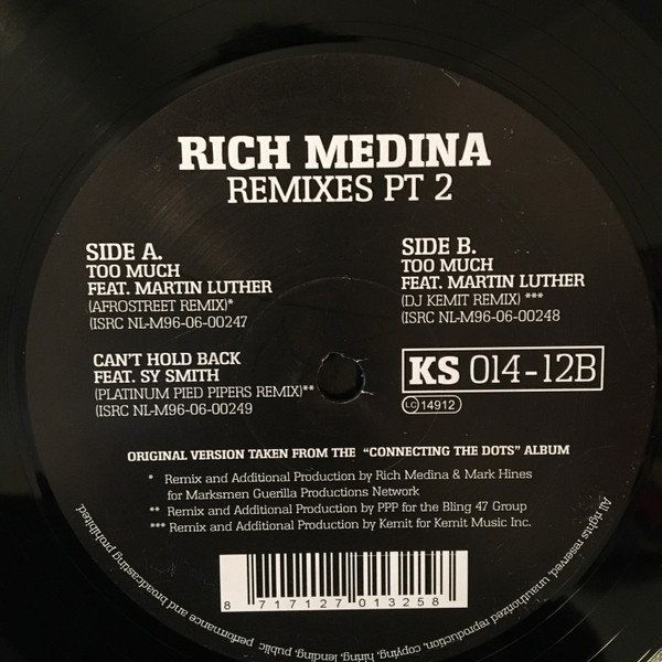 Rich Medina - Remixes Pt 2 | Kindred Spirits (KS 014-12B)