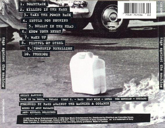 Rage Against The Machine - Rage Against The Machine (CD) | Epic Associated (CZK 52959) - 4