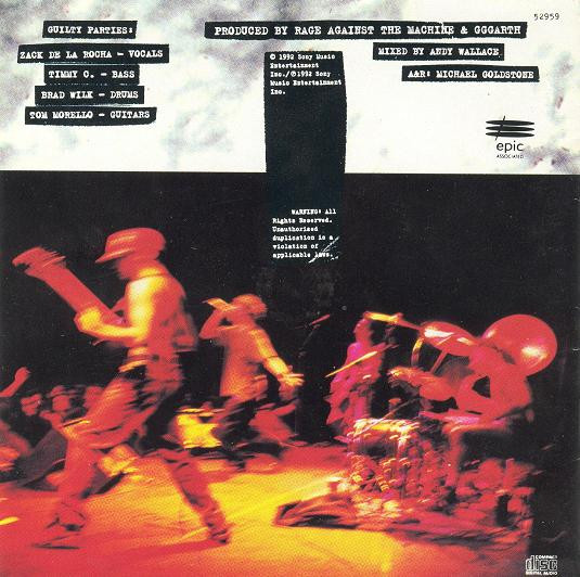Rage Against The Machine - Rage Against The Machine (CD) | Epic Associated (CZK 52959) - 2