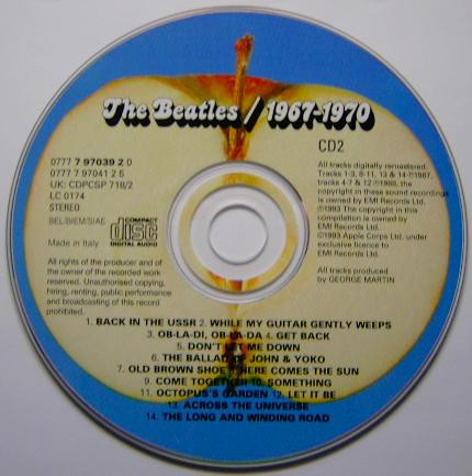 The Beatles - 1967-1970 | Apple Records (0777 7 97039 2 0) - 4 The Beatles - 1967-1970 | Apple Records (0777 7 97039 2 0) - 4