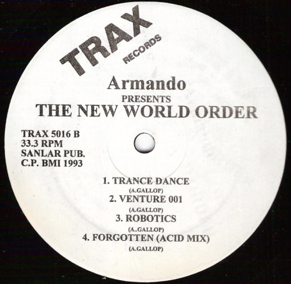 Armando - The New World Order | Trax Records (TRAX 5016) - 2 Armando - The New World Order | Trax Records (TRAX 5016) - 2
