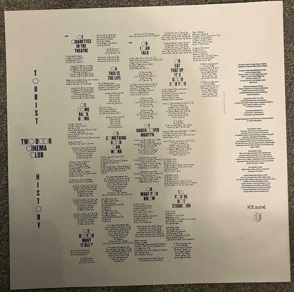 Two Door Cinema Club - Tourist History | Kitsuné Music (LP025) - 3