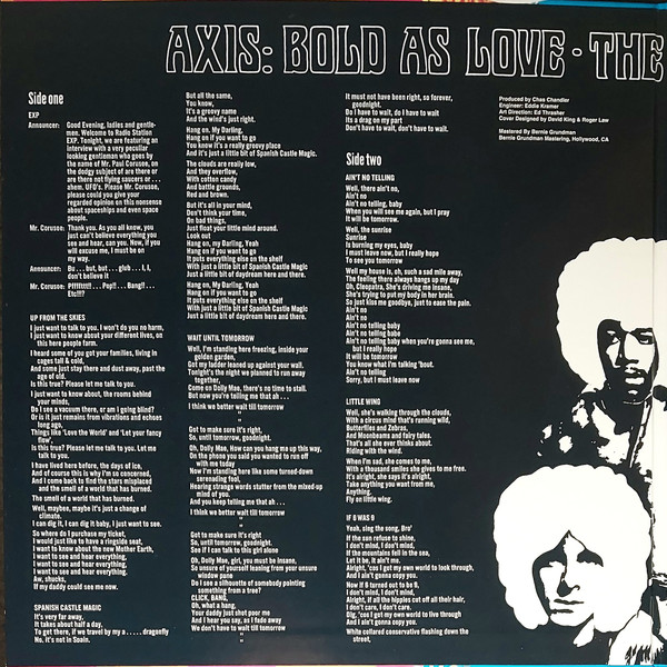 The Jimi Hendrix Experience - Axis: Bold As Love | Analogue Productions (UHQR 0001-45) - 4