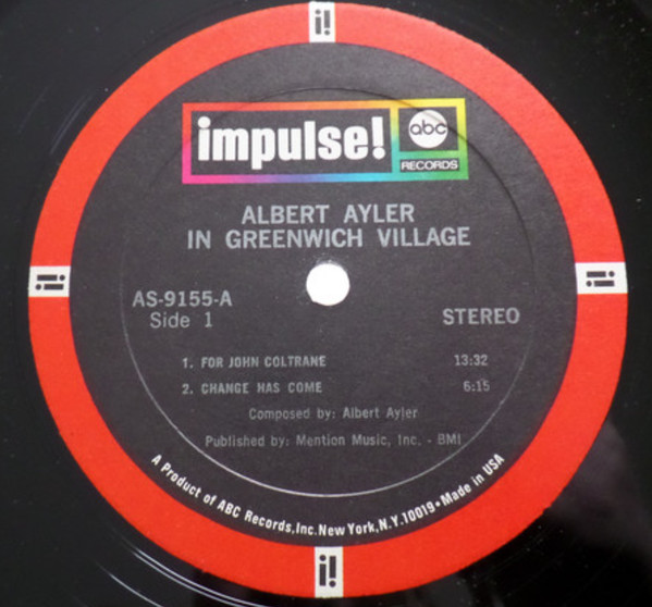 Albert Ayler - In Greenwich Village | Impulse! (A-9155) - 3