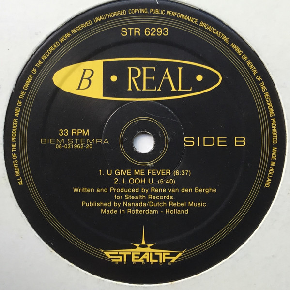 B Real - Sex Test | Stealth Records (STR 6293) - 2